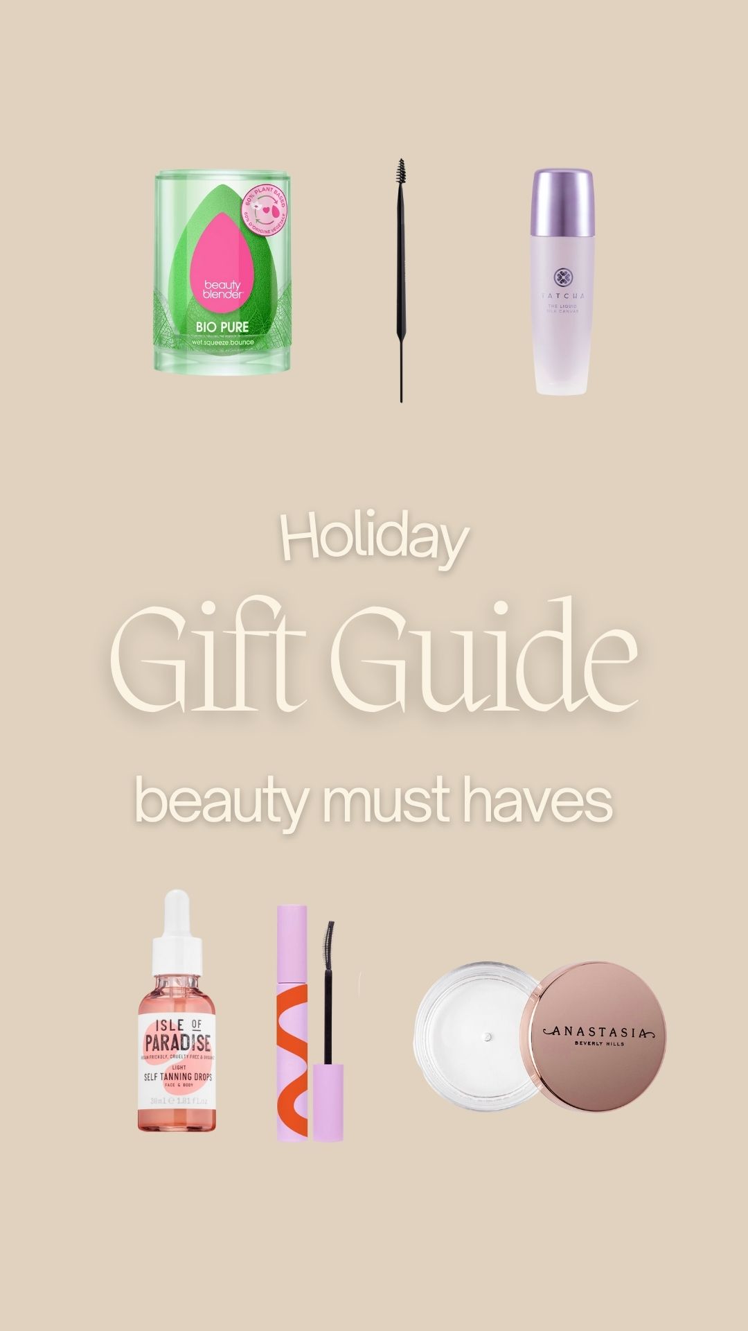Minimal Makeup holiday gift guide from sephora